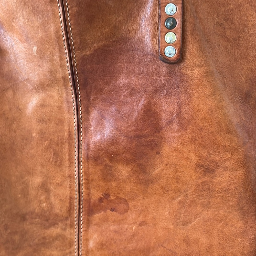Campomaggi Brown Studded Tote Bag - Picture 8 of 13